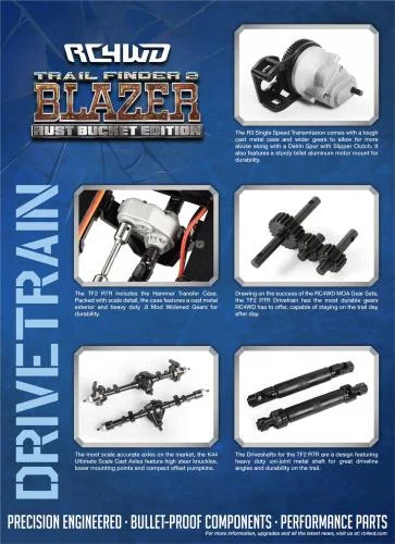 RC4WD Trail Finder 2 - Chevrolet Blazer Body Set (Rust Bucket Edition) - RTR — image 4 of 6