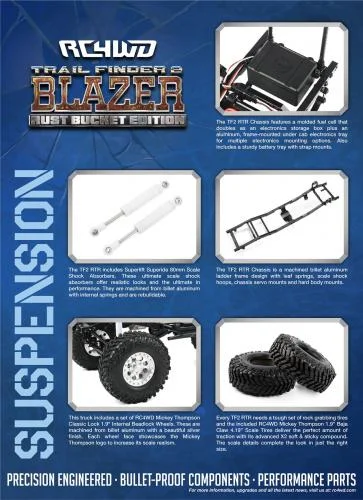 RC4WD Trail Finder 2 - Chevrolet Blazer Body Set (Rust Bucket Edition) - RTR — image 5 of 6