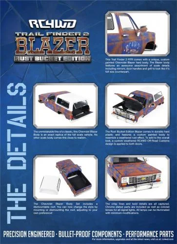 RC4WD Trail Finder 2 - Chevrolet Blazer Body Set (Rust Bucket Edition) - RTR — image 6 of 6