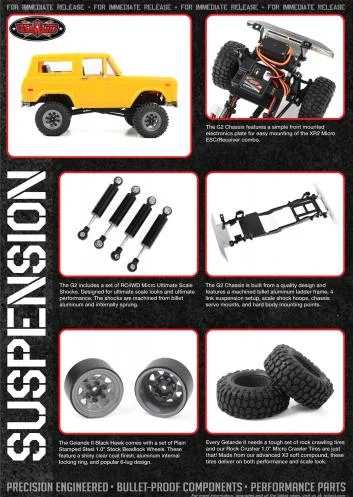 RC4WD 1:18 Gelande II - Black Hawk Hard Body Set - RTR &mdash; image 4 of 7