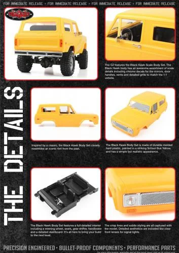 RC4WD 1:18 Gelande II - Black Hawk Hard Body Set - RTR &mdash; image 5 of 7