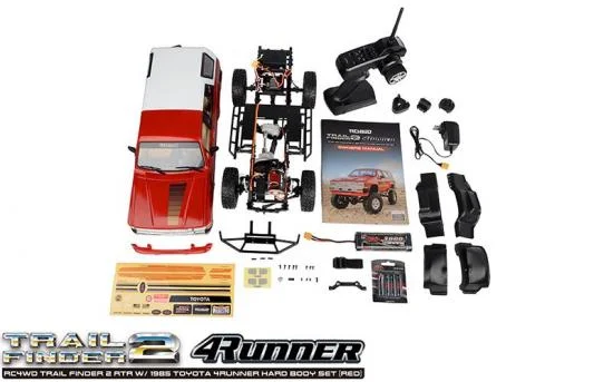 RC4WD Trail Finder 2 RTR with 1985 Toyota 4Runner Hard Body Set - Red &mdash; image 13 of 20
