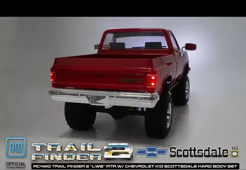 RC4WD Trail Finder 2 LWB RTR - Chevrolet K10 Hardbody Red — image 2 of 23