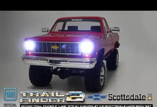 RC4WD Trail Finder 2 LWB RTR - Chevrolet K10 Hardbody Red — image 3 of 23
