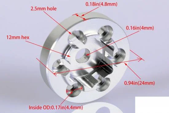 RC4WD OEM Steel 1.9 Stock Beadlock Wheel Hexes — image 5 of 6