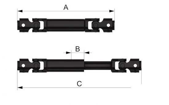 RC4WD Scale Steel Punisher Shaft V2 (75mm - 95mm / 2.95 - 3.74 ) RC4WD &mdash; image 3 of 6