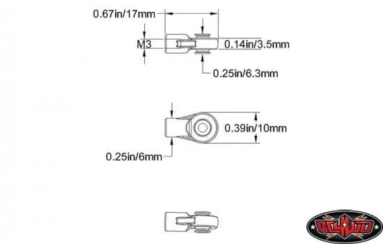 RC4WD M3 Mini Plastic Rod End (20x) — image 2 of 4