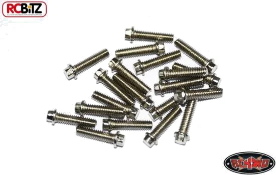 RC4WD Miniature Scale Hex Bolts (M2.5 x 10mm) (Silver) — image 2 of 3