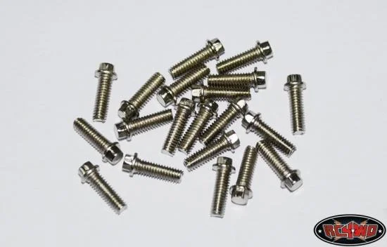 RC4WD Miniature Scale Hex Bolts (M2.5 x 8mm) (Silver) — image 1 of 3