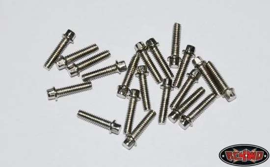 RC4WD Miniature Scale Hex Bolts (M2 x 8mm) (Silver) — image 1 of 3
