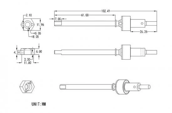 RC4WD XVD Axle for Bully 2 Competition Crawler Axle — image 6 of 10