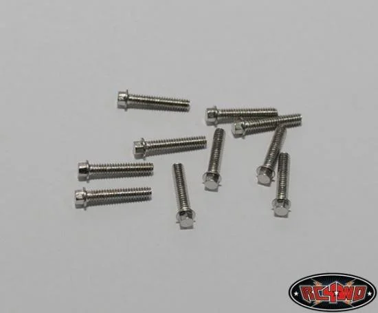 RC4WD Miniature Scale Hex Bolts (M2 x 10mm) (Silver) — image 2 of 3
