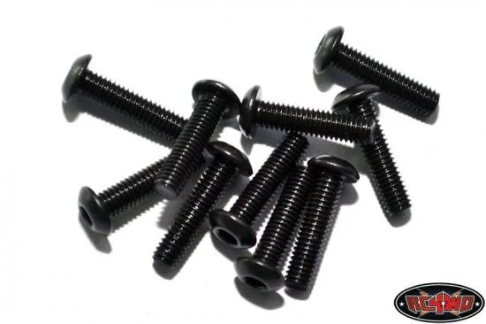 RC4WD Steel Button Head Cap Screws M3 x 12mm (10) — image 3 of 4