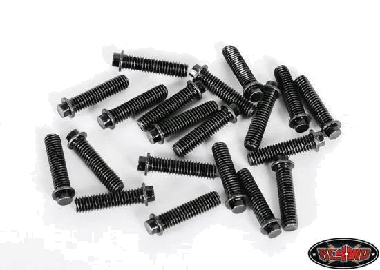RC4WD Miniature Scale Hex Bolts (M3x12mm) (Black) &mdash; image 2 of 2