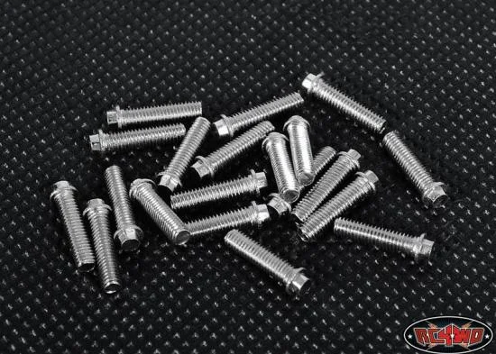 RC4WD Miniature Scale Hex Bolts (M3x12mm) (Silver) &mdash; image 2 of 3