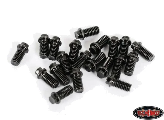 RC4WD Miniature Scale Hex Bolts (M3x6mm) (Black) — image 2 of 2