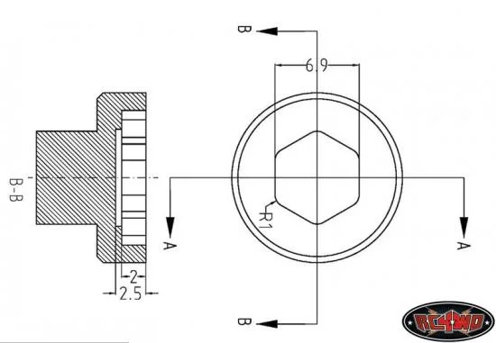 RC4WD Installation Tool for Mickey Thompson Metal Series 1:10 Wheel Center Caps — image 6 of 7