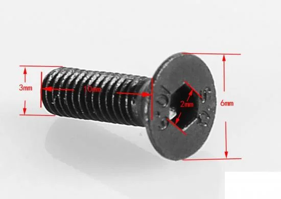 RC4WD Steel Flat Head Cap Screws M3 x 10mm (10) RC4WD — image 2 of 3