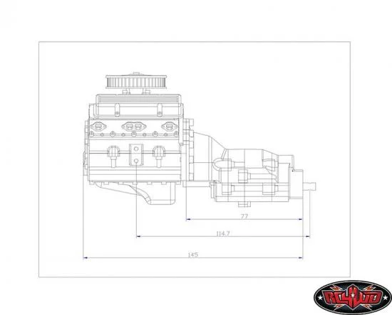 RC4WD R4 Ultimate Scale Single Speed Transmission — image 2 of 7