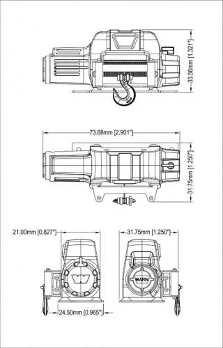 RC4WD 1:10 Scale Warn 9.5cti Winch — image 5 of 6