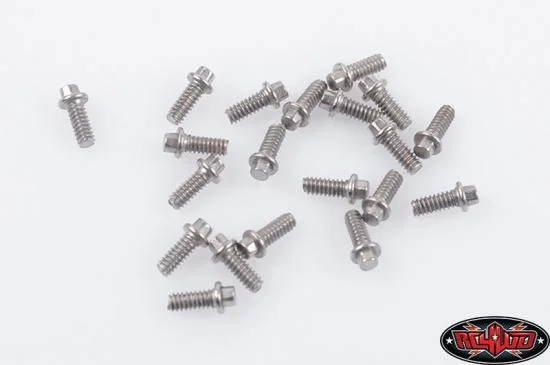 RC4WD Miniature Scale Hex Bolts (M1.6 x 4mm) (Silver) — image 2 of 4