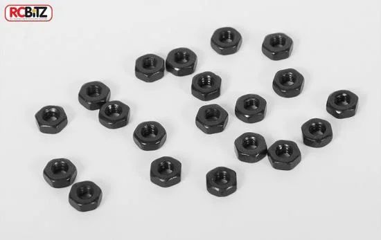 RC4WD Regular M2 Black Nuts (20) — image 1 of 2