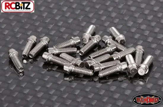 RC4WD Miniature Scale Hex Bolts (M2 x 6mm) (Silver) — image 1 of 3