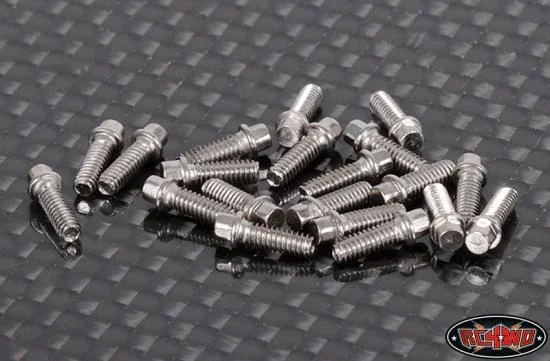 RC4WD Miniature Scale Hex Bolts (M2 x 6mm) (Silver) — image 2 of 3