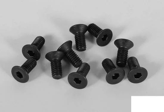 Steel Flat Head Socket Cap Screws M2.5 x 6mm (10) — image 1 of 2