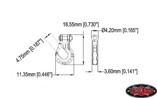 RC4WD Warn 1:10 Premium Winch Hook &mdash; image 2 of 6