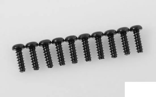 Button Head Self Tapping Screws M2.5 X 8mm (Black) — image 1 of 2