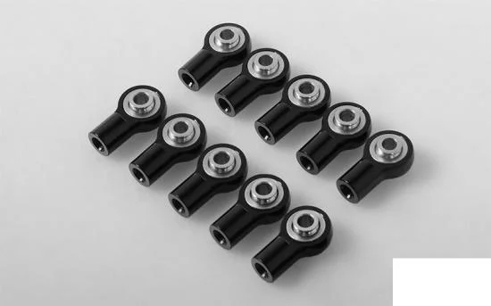 RC4WD M3 Short Straight Aluminium Rod Ends (Black) (10) — image 1 of 5