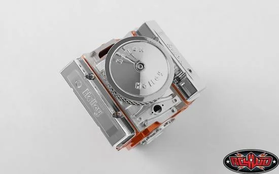 RC4WD Holley V8 Air Cleaner Filver Scale Engine CHROME Decals 40mm Dia &mdash; image 6 of 7