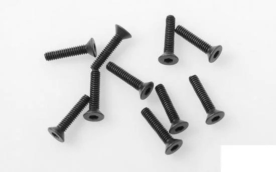 RC4WD Steel Flat Head Socket Cap Screws M2 x 10mm (Black) RC4WD — image 1 of 2