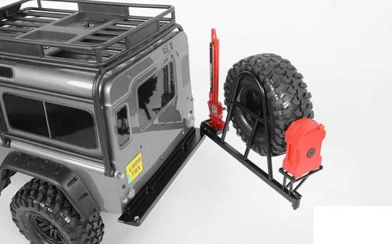 Rear Swing Away Tire Carrier Bumper for Traxxas TRX-4 RC4WD — image 5 of 7