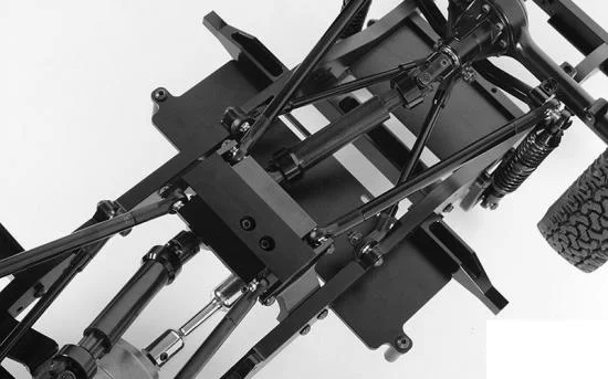 (O/D TC) Lower 4 Link Mount w/ Battery Tray for Gelande II RC4WD &mdash; image 3 of 7