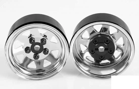 RC4WD 5 Lug Wagon 1.9 Steel Stamped Beadlock Wheels (Chrome) &mdash; image 2 of 6