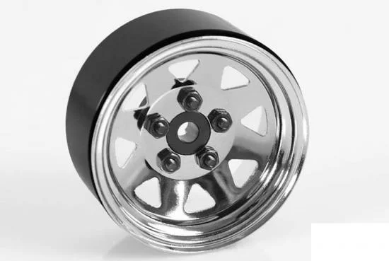 RC4WD 5 Lug Wagon 1.9 Steel Stamped Beadlock Wheels (Chrome) &mdash; image 3 of 6