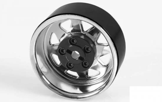 RC4WD 5 Lug Wagon 1.9 Steel Stamped Beadlock Wheels (Chrome) &mdash; image 4 of 6