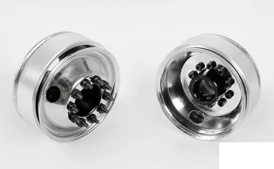 RC4WD Diesel Front Semi Truck Stamped Beadlock Wheels (Chrome) (Pair) — image 6 of 11
