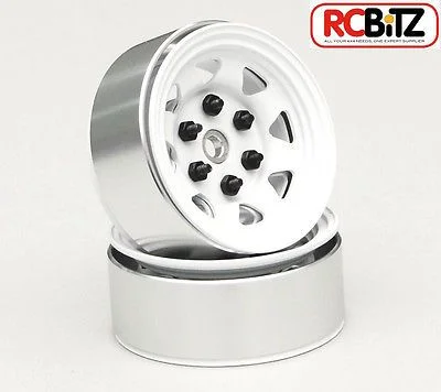 RC4WD Stamped Steel 1.55 Stock White Beadlock Wheel — image 1 of 7
