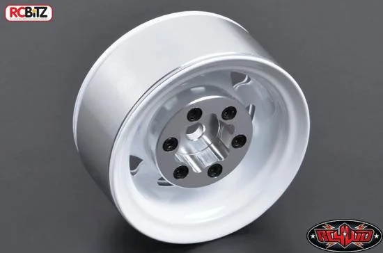 RC4WD Stamped Steel 1.55 Stock White Beadlock Wheel — image 4 of 7