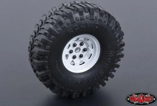 RC4WD Stamped Steel 1.55 Stock White Beadlock Wheel — image 6 of 7