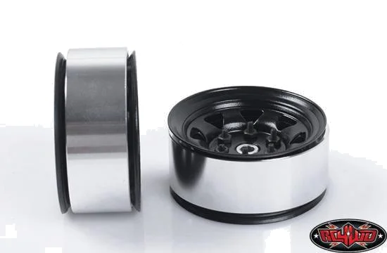 RC4WD Stamped Steel 1.55 Stock Black Beadlock Wheel — image 4 of 7