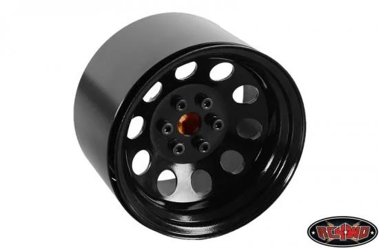 RC4WD Pro10 40 Series 3.8 Steel Stamped Beadlock Wheel (Black) — image 3 of 7