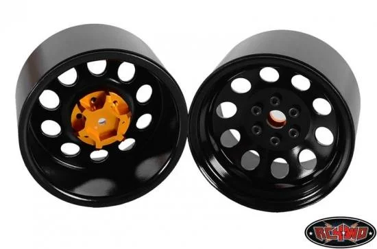 RC4WD Pro10 40 Series 3.8 Steel Stamped Beadlock Wheel (Black) — image 6 of 7