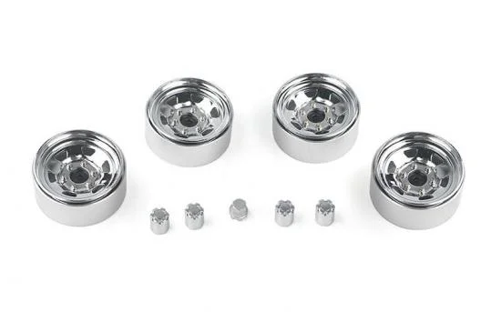 RC4WD Stamped Steel 1.7 Beadlock SR5 Wheels (Chrome) RC4WD &mdash; image 4 of 7