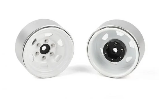 RC4WD Stamped Steel 1.7 Beadlock SR5 Wheels (White/Black) RC4WD — image 1 of 6