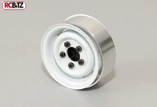 RC4WD 1.55 Landies Vintage Stamped Steel Beadlock Wheels (White) — image 1 of 5