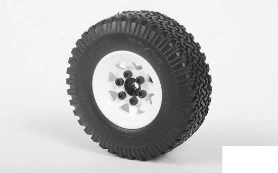 RC4WD Stamped Steel 1.0 Stock Beadlock Wheels (White) (4) — image 3 of 7